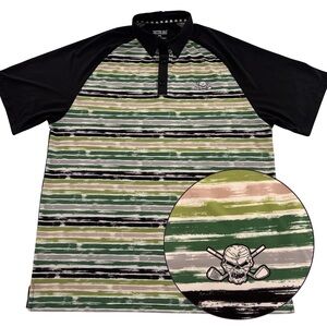 Tattoo Golf The Fade Collection Skull Print Performance Polo Men’s XL